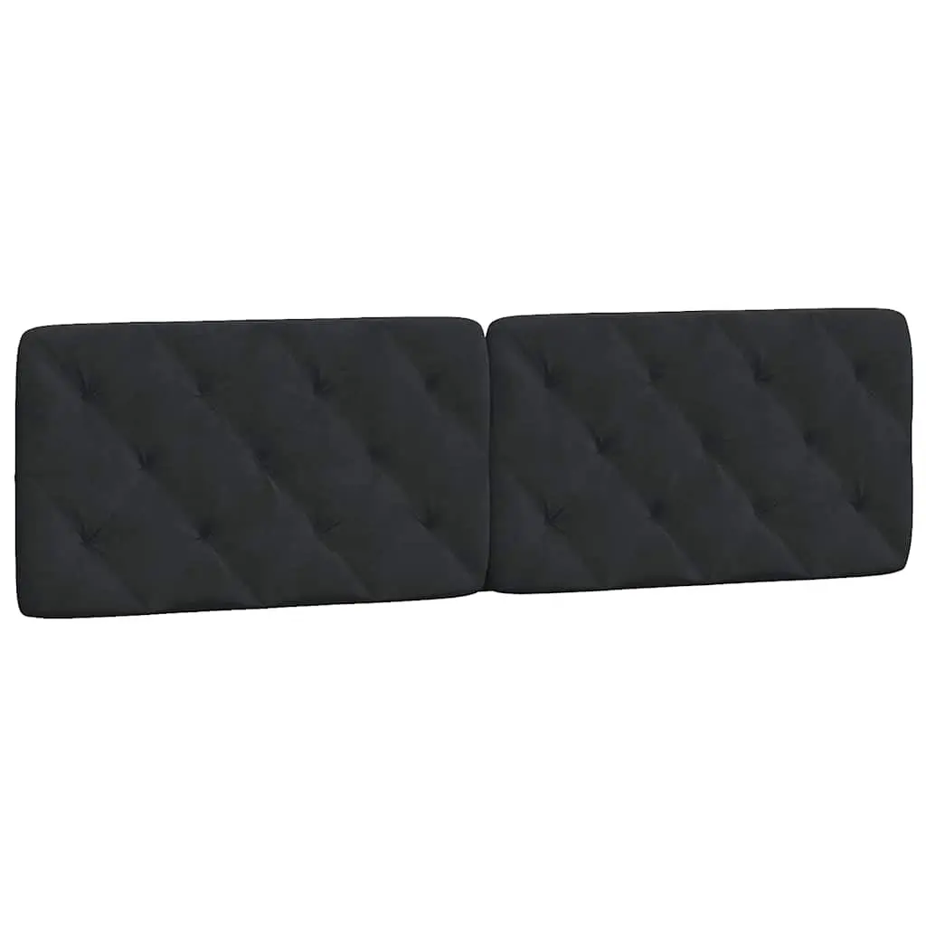 Black Velvet Upholstered Bed Frame 180x200 cm