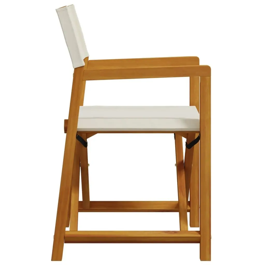 Folding Garden Chairs Set in Cream Fabric
