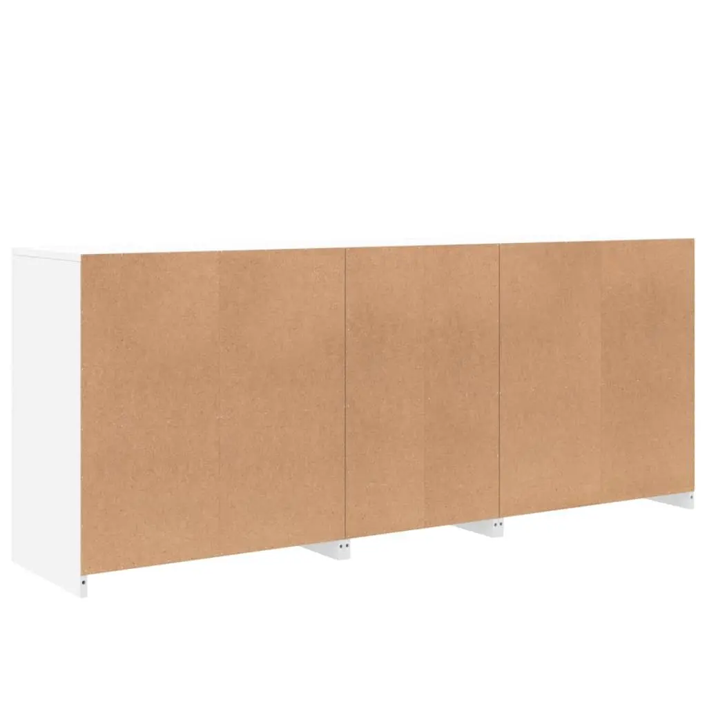 White Sideboard with RGB LED Lights 162x37x67cm