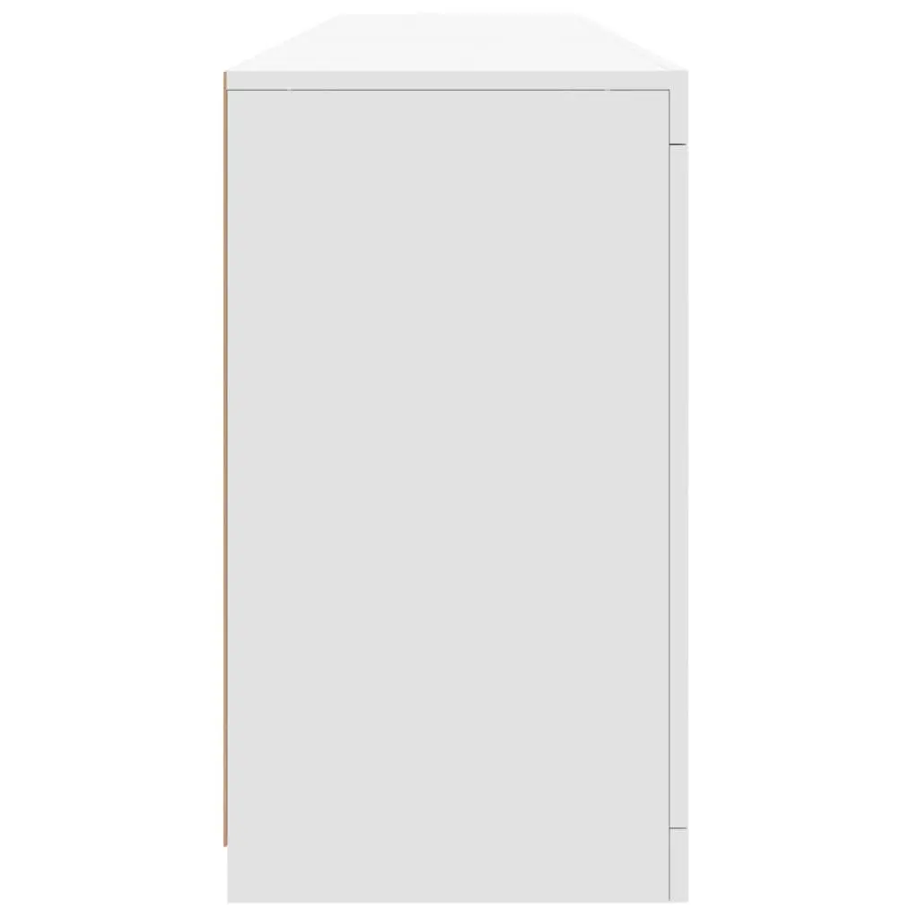 White Sideboard with RGB LED Lights 162x37x67cm