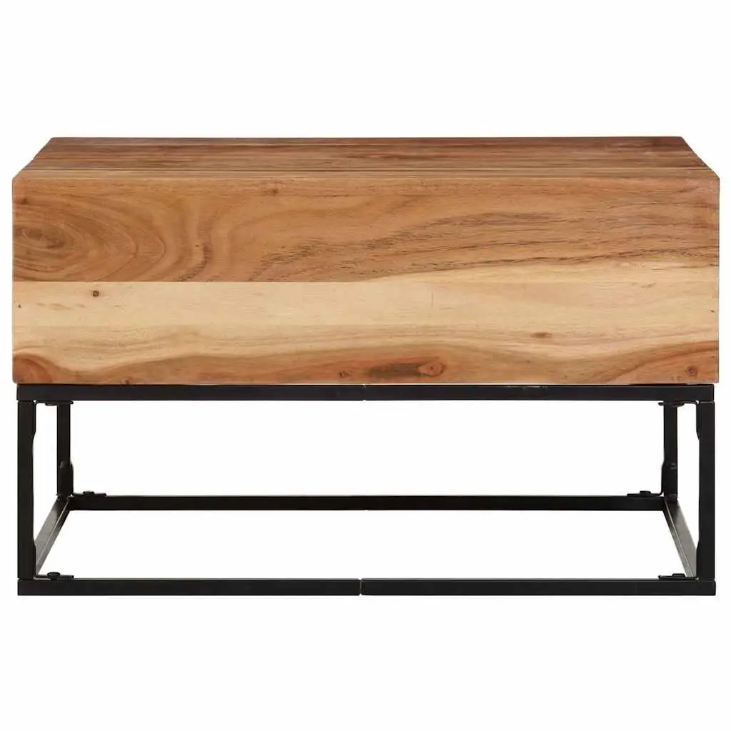 Solid Acacia Wood Coffee Table 68x68x41cm Brown