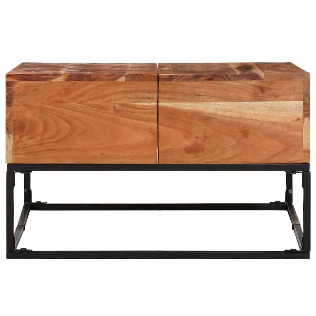 Solid Acacia Wood Coffee Table 68x68x41cm Brown