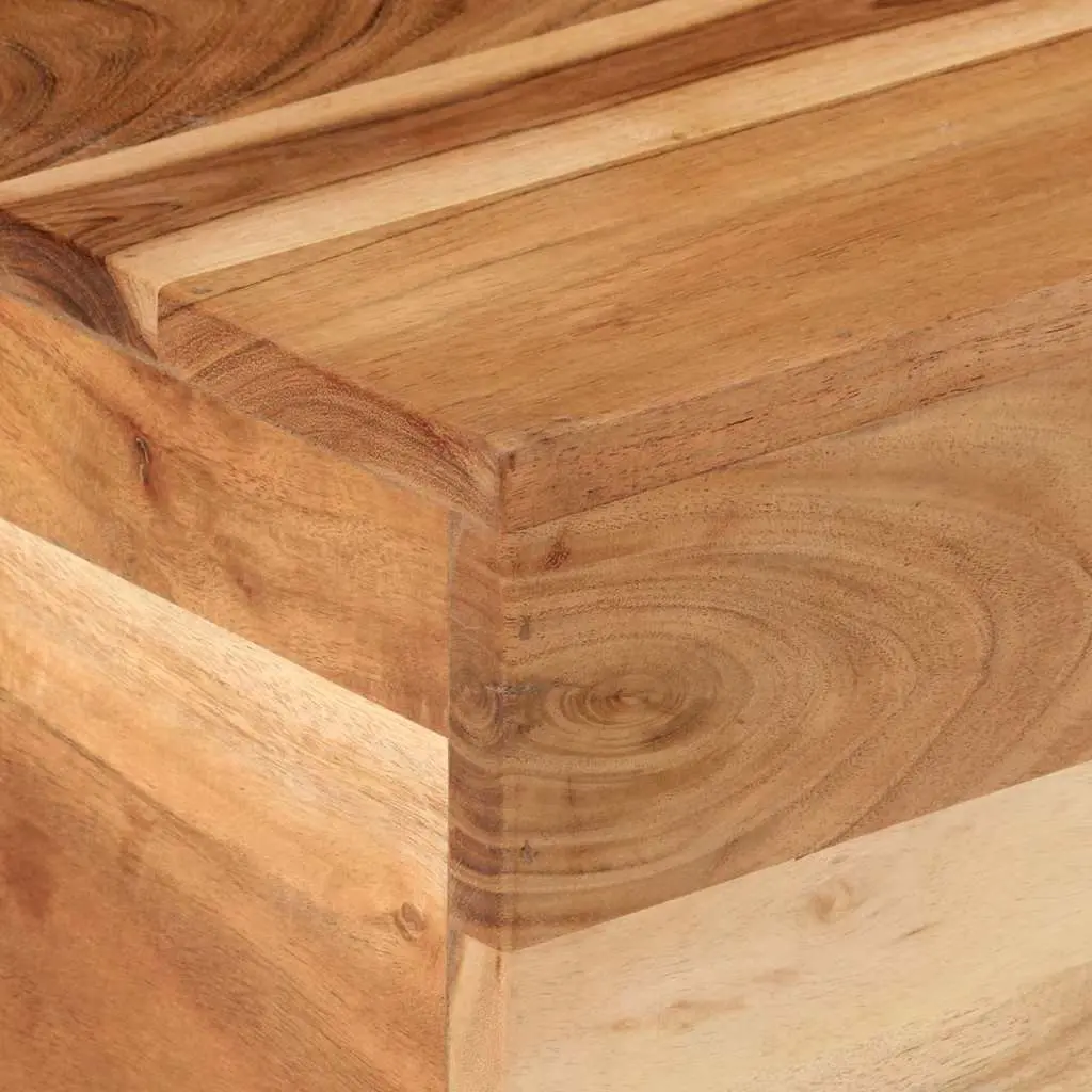 Solid Acacia Wood Coffee Table 68x68x41cm Brown