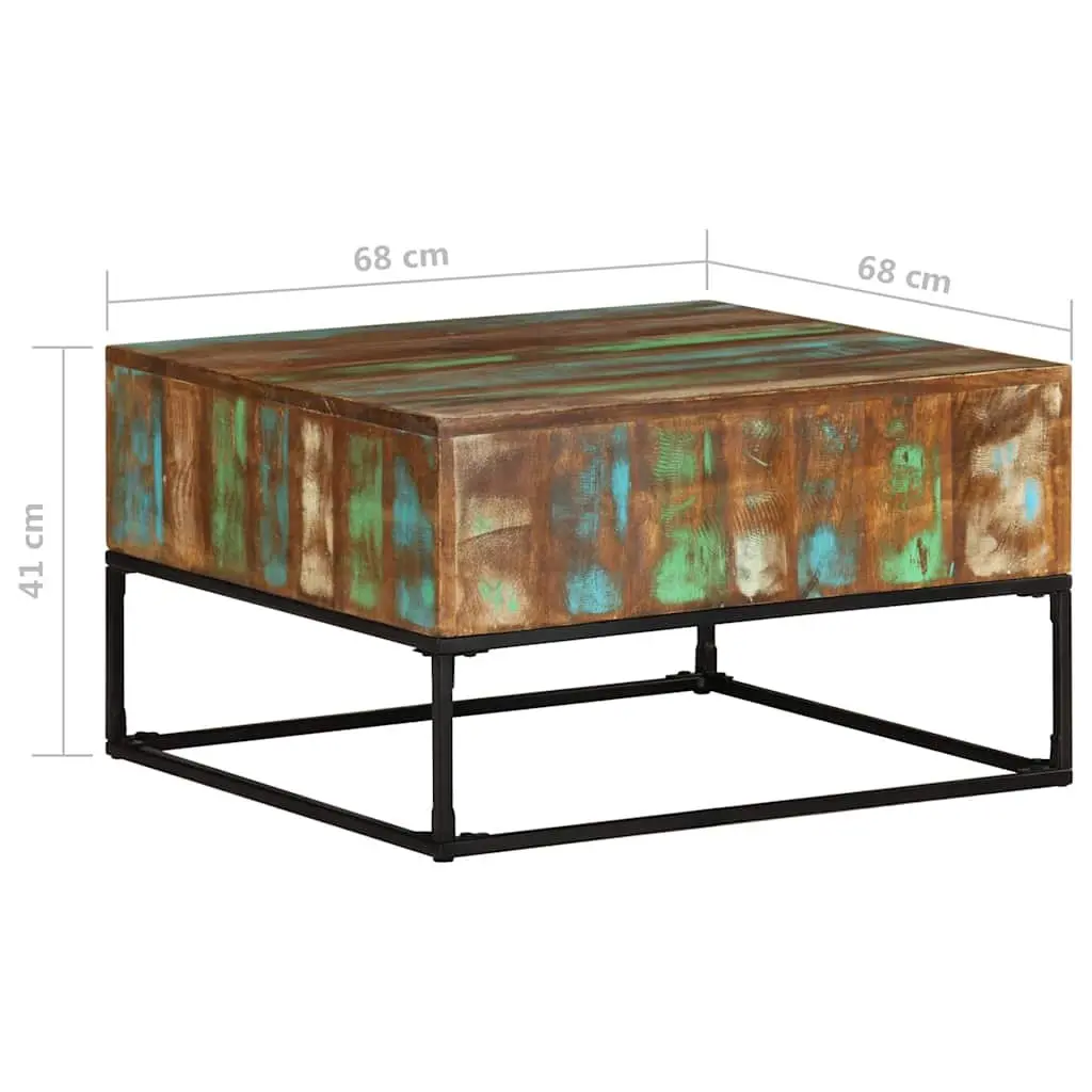 Solid Reclaimed Wood Coffee Table 68x68x41 cm
