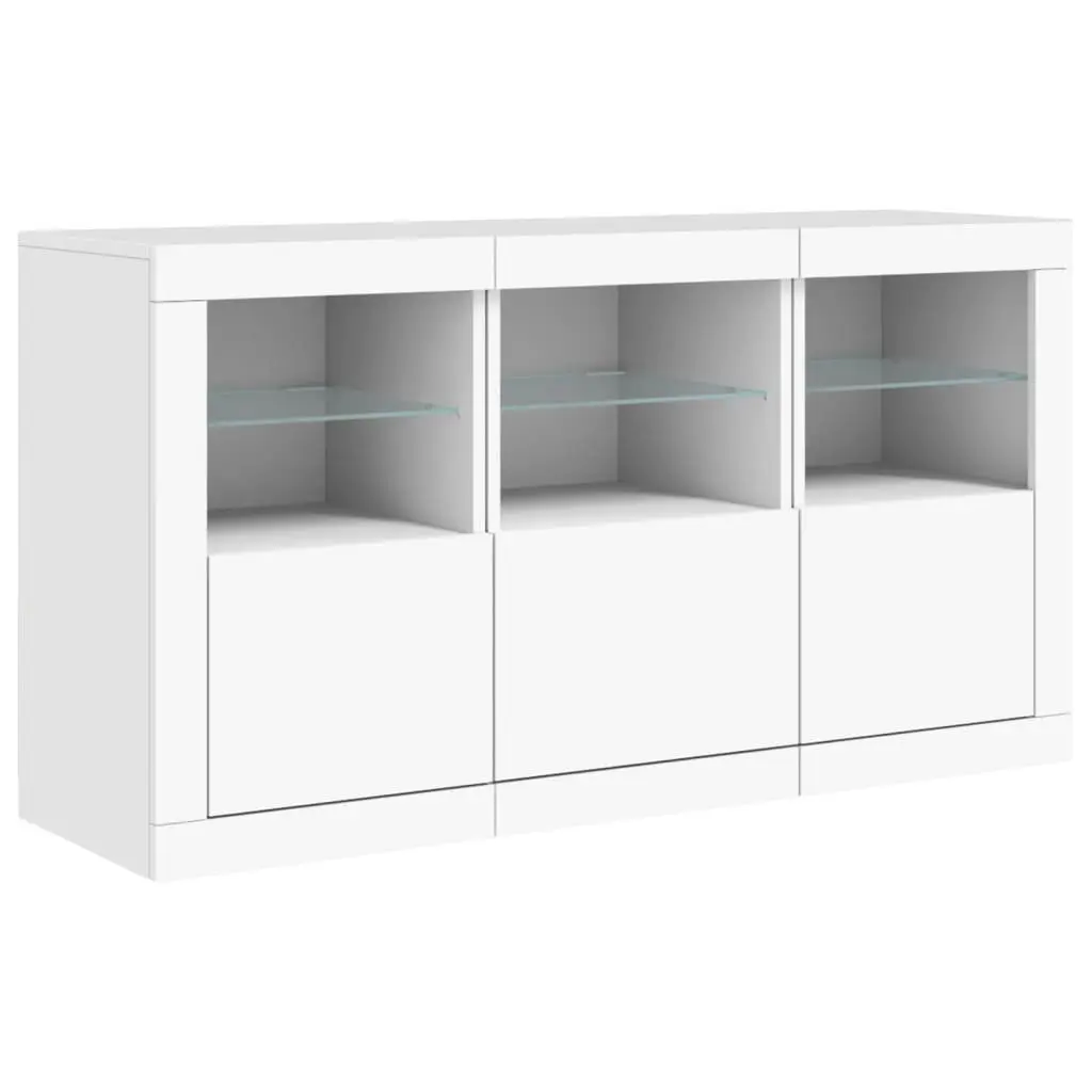 White Sideboard with RGB LED Lighting