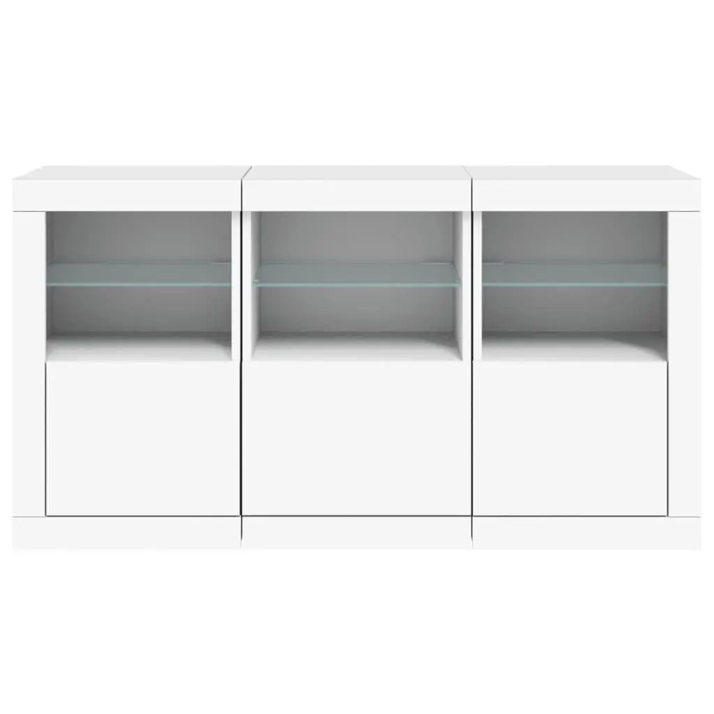 White Sideboard with RGB LED Lighting
