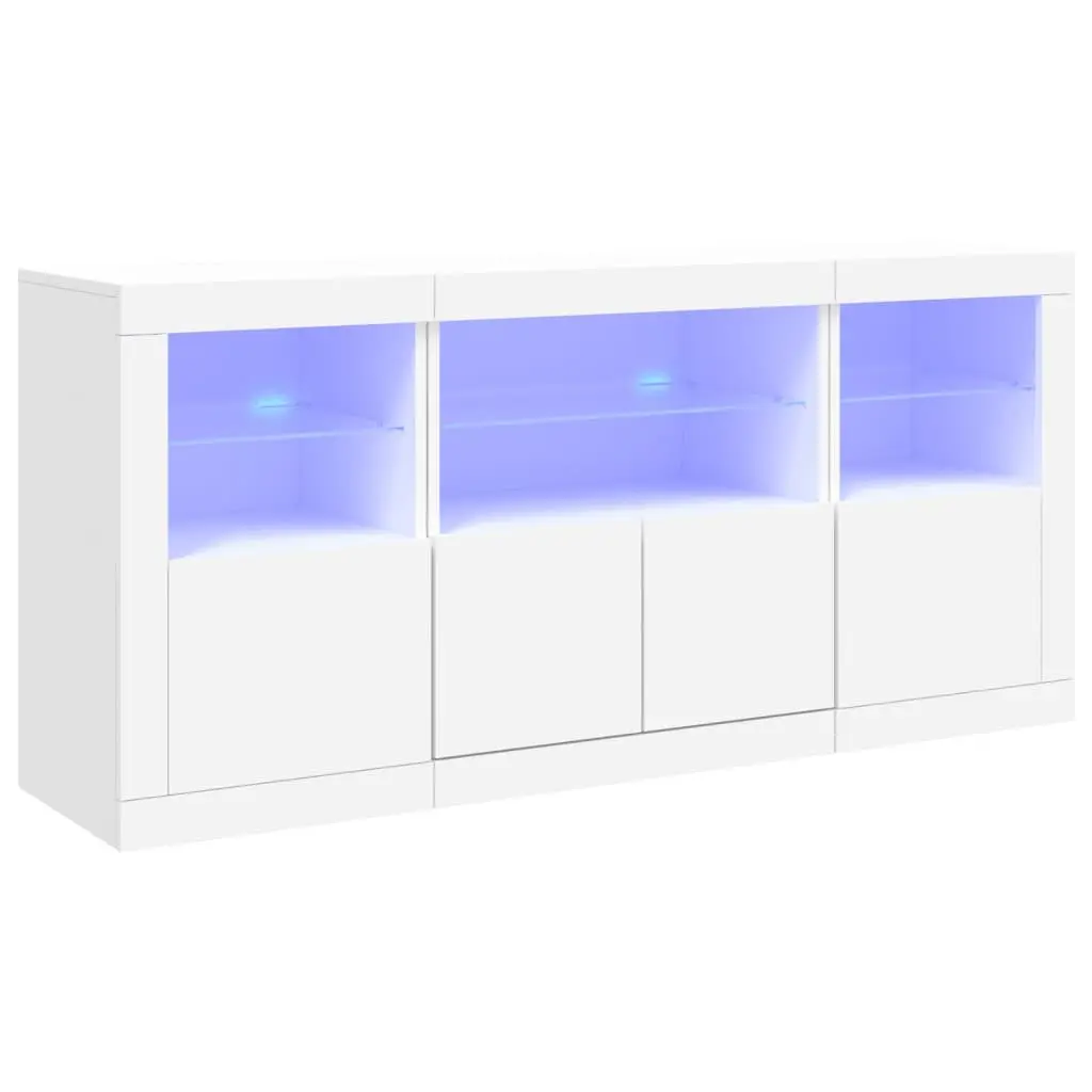 Sideboard Engineered Wood 142.5x37x67cm White