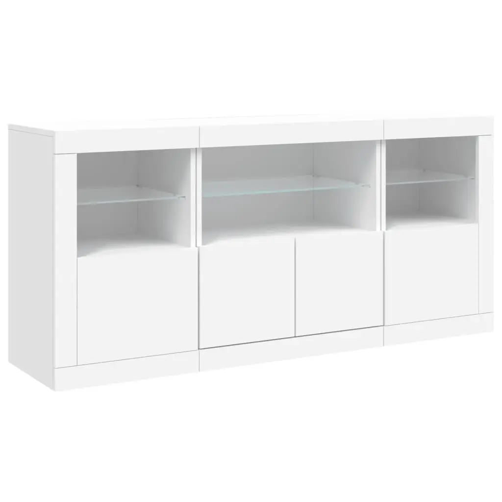 Sideboard Engineered Wood 142.5x37x67cm White