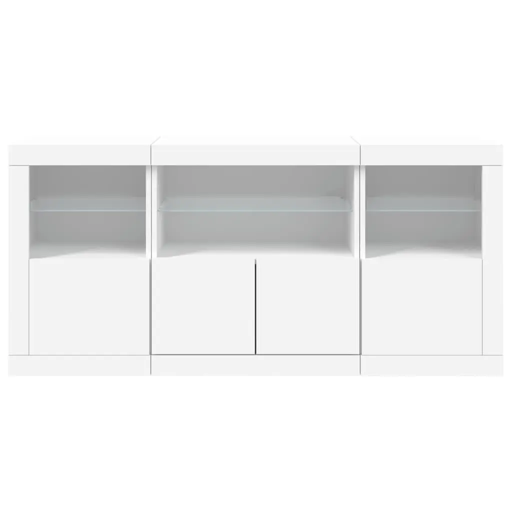 Sideboard Engineered Wood 142.5x37x67cm White