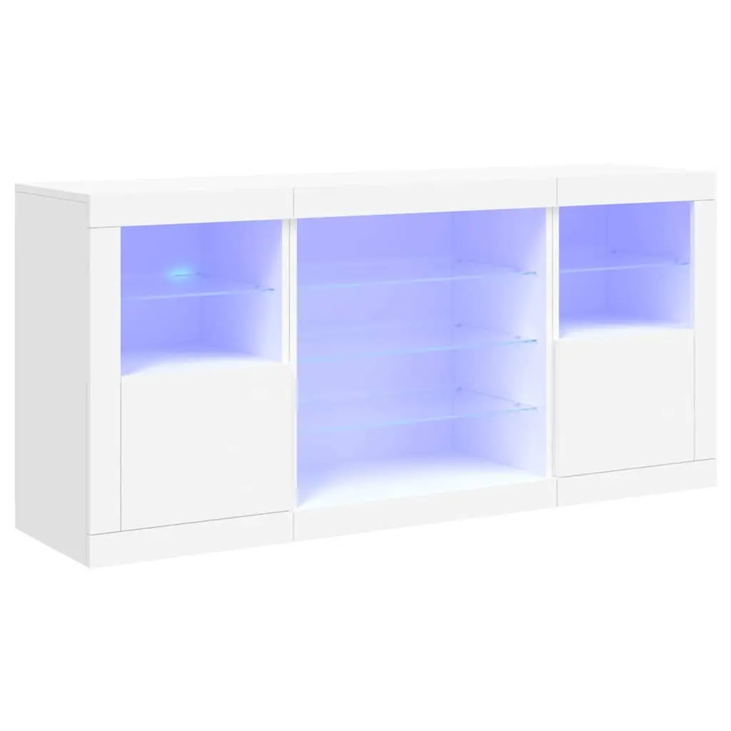 White Sideboard with RGB LED Lighting