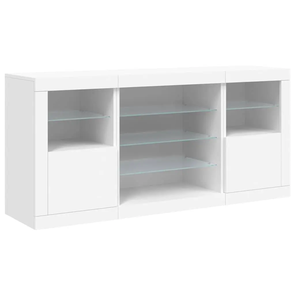 White Sideboard with RGB LED Lighting