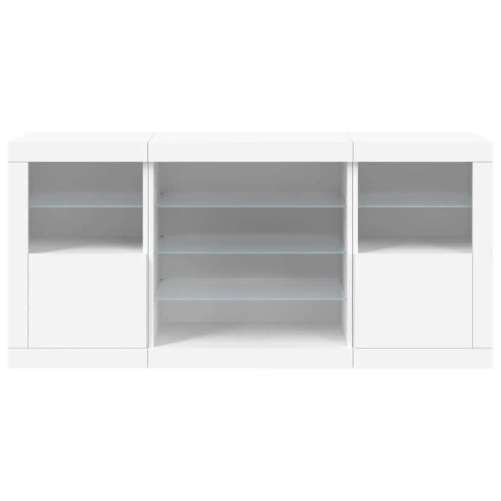 White Sideboard with RGB LED Lighting