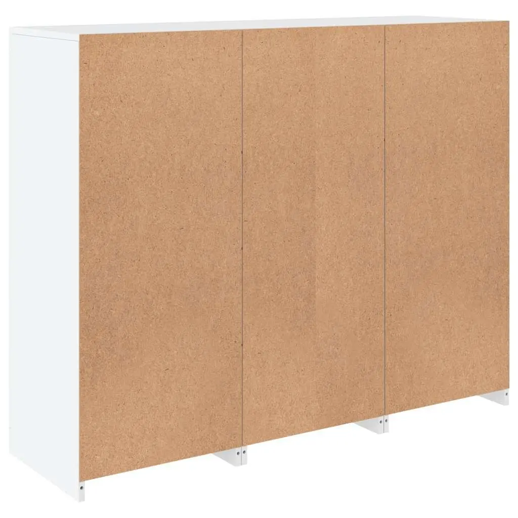 White Sideboard Cabinets with RGB LED Lights