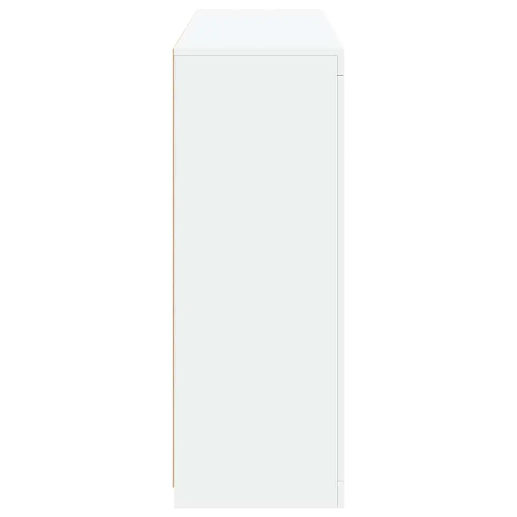 White Sideboard Cabinets with RGB LED Lights
