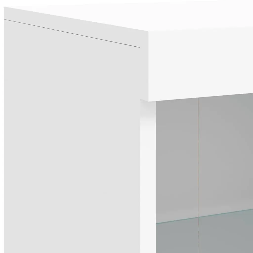 White Sideboards with RGB LED Lighting Set