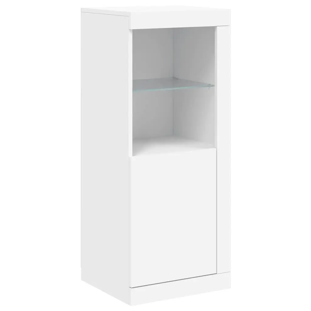 White Sideboards with RGB LED Lighting Set