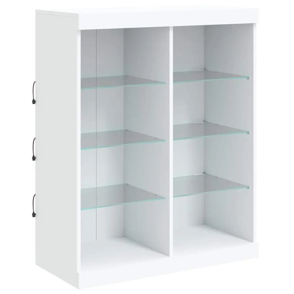 White Sideboards with RGB LED Lighting Set