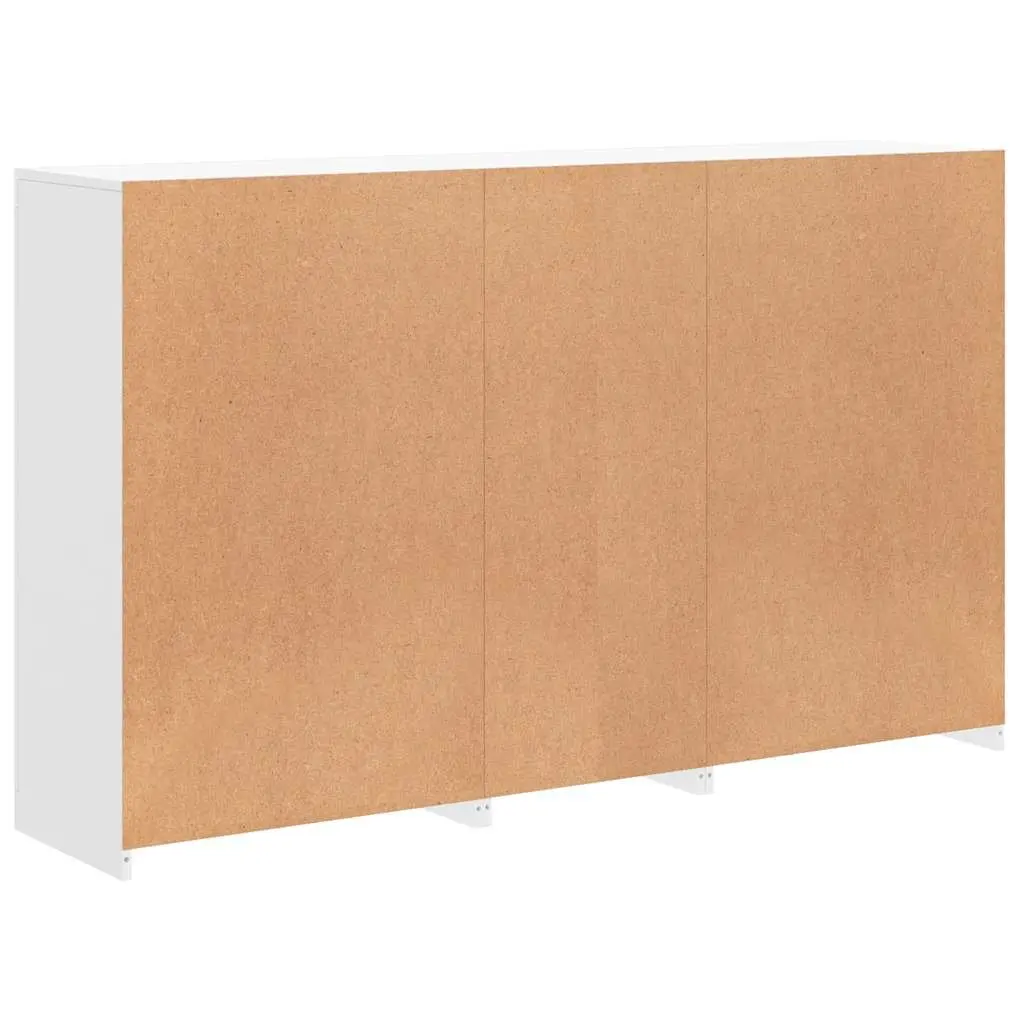 RGB LED White Sideboard Cabinet with Ample Storage