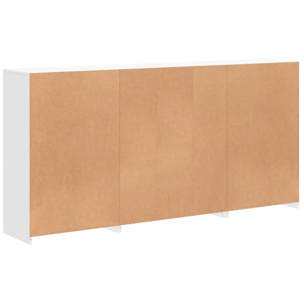 White Sideboard Cabinet with RGB LED Lighting