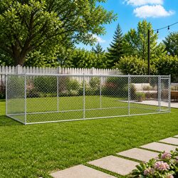 Durable Outdoor Dog Cage Kennel with Mesh Door