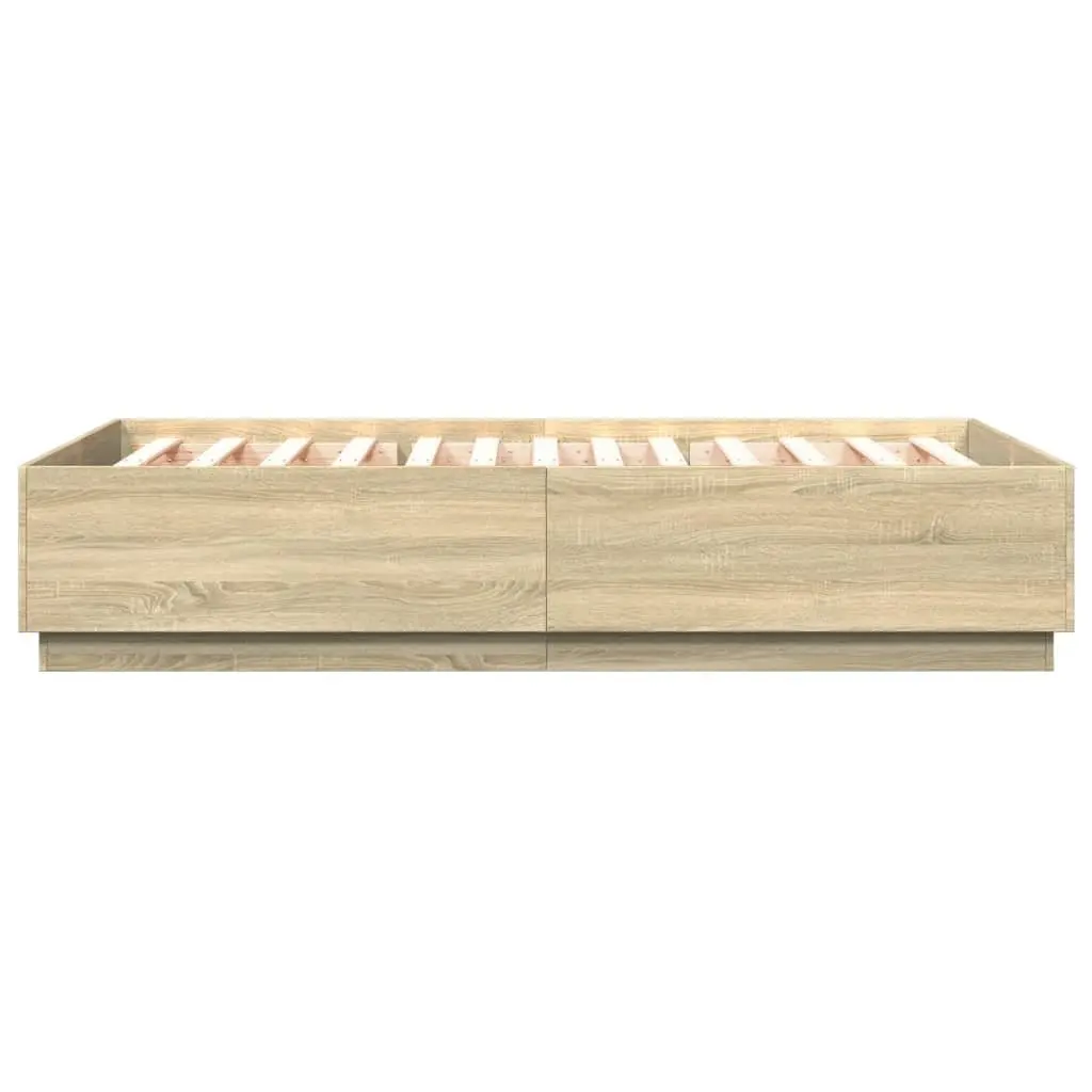 Bed Frame Engineered Wood 150x200cm Brown