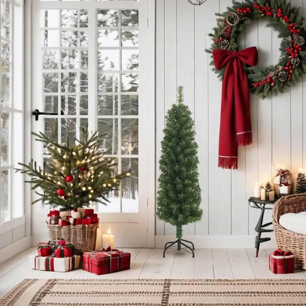 Slim Artificial Christmas Tree 150cm for Decor
