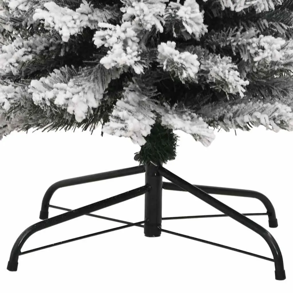 210cm Slim Flocked Christmas Tree for Indoor Outdoor Use