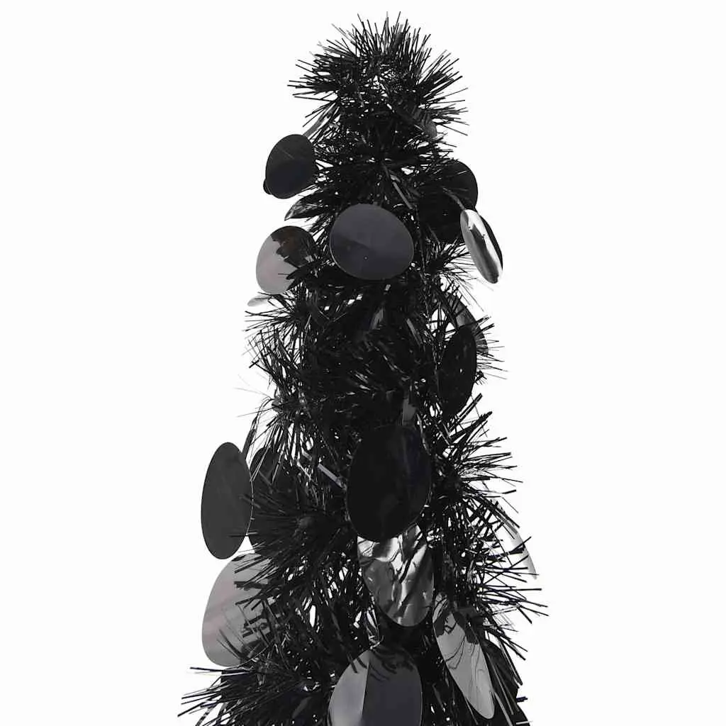 Pop-up Artificial Christmas Tree PET 120cm Black