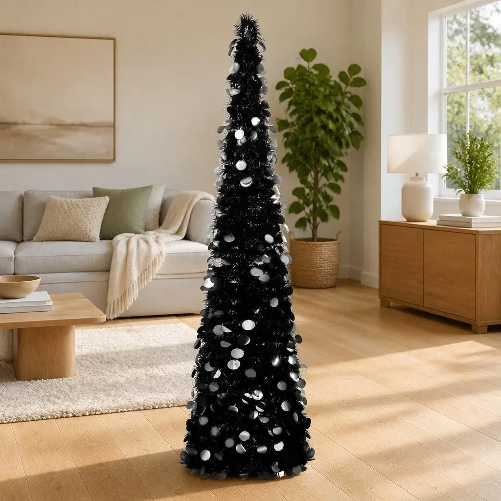 Black Pop-Up Christmas Tree 180cm