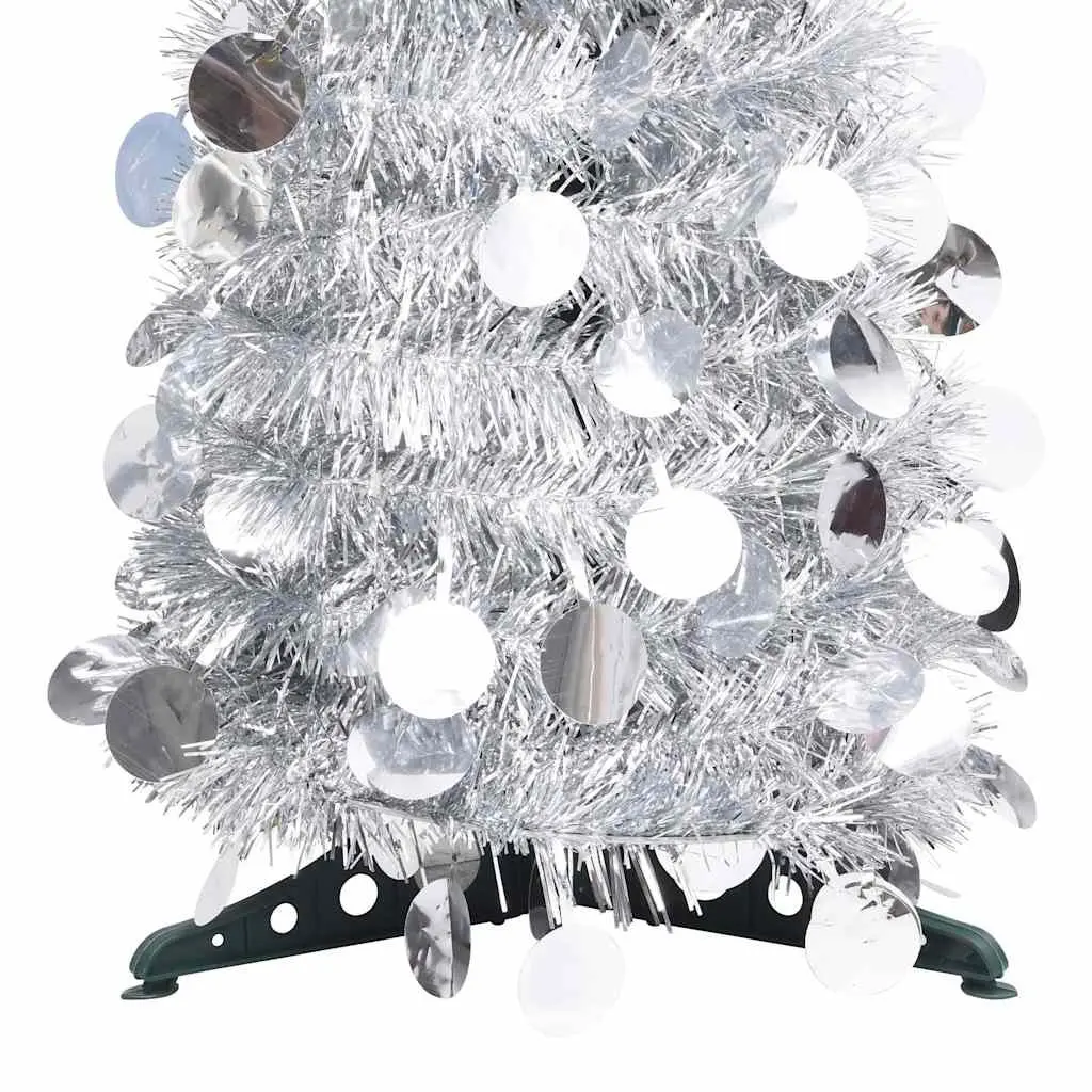 Silver 180 cm Collapsible Pop-up Christmas Tree