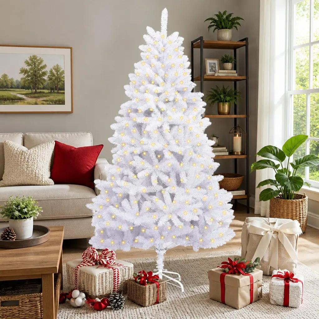 White Artificial Christmas Tree 180cm