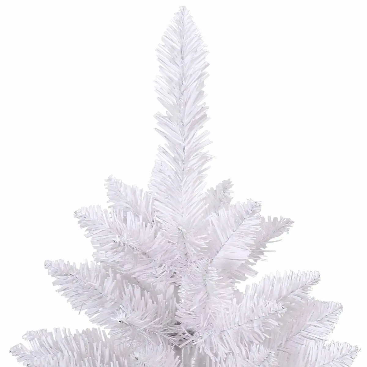 Artificial Christmas Tree PVC 180cm White Hinged Branches