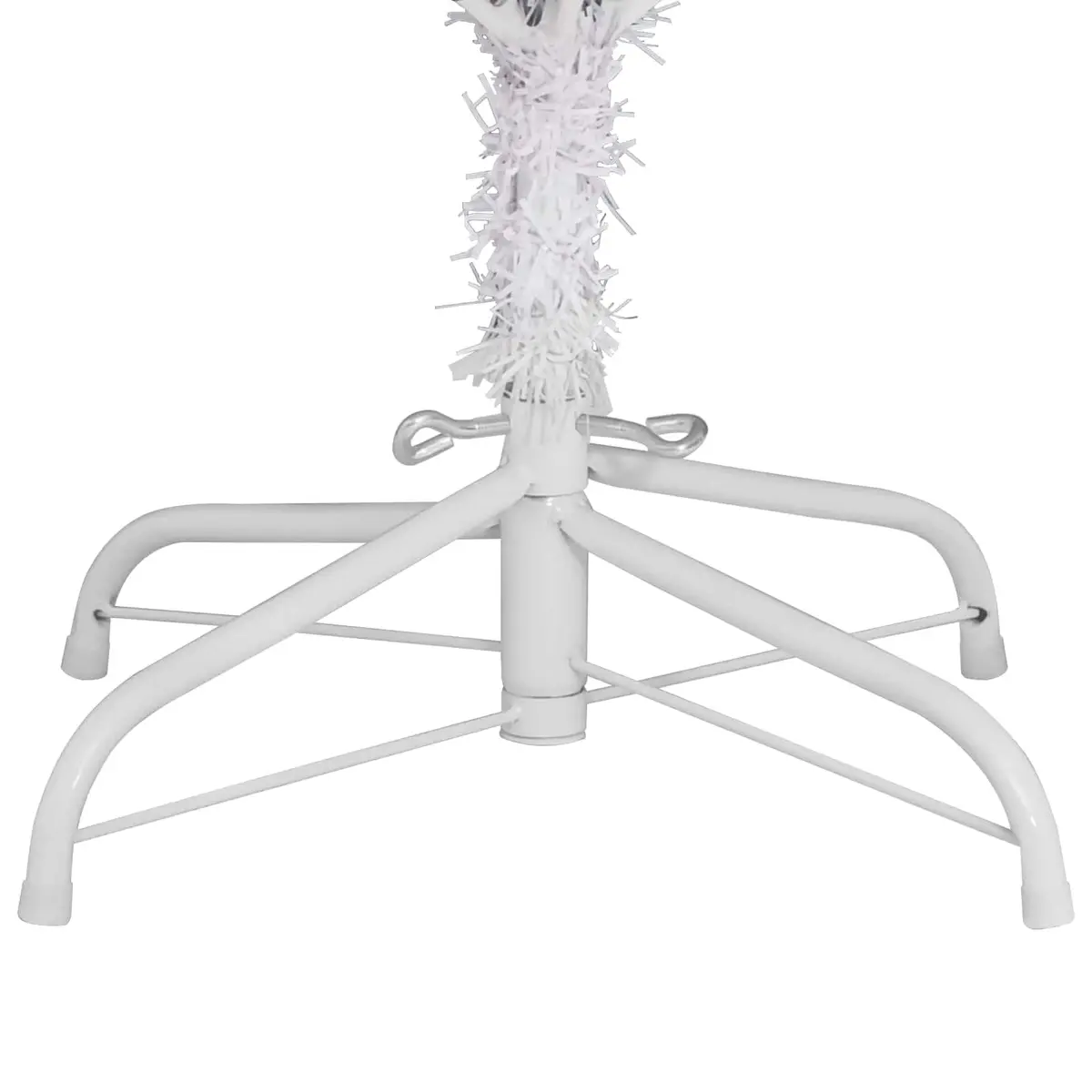 Artificial Christmas Tree PVC 180cm White Hinged Branches