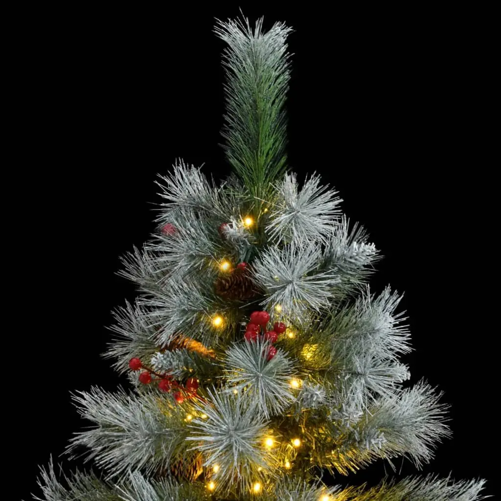 Artificial Christmas Tree 120cm Hinged with LED Lights 150 Lights Green