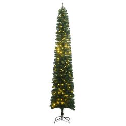 270cm Slim Christmas Tree with 300 LEDs – Green