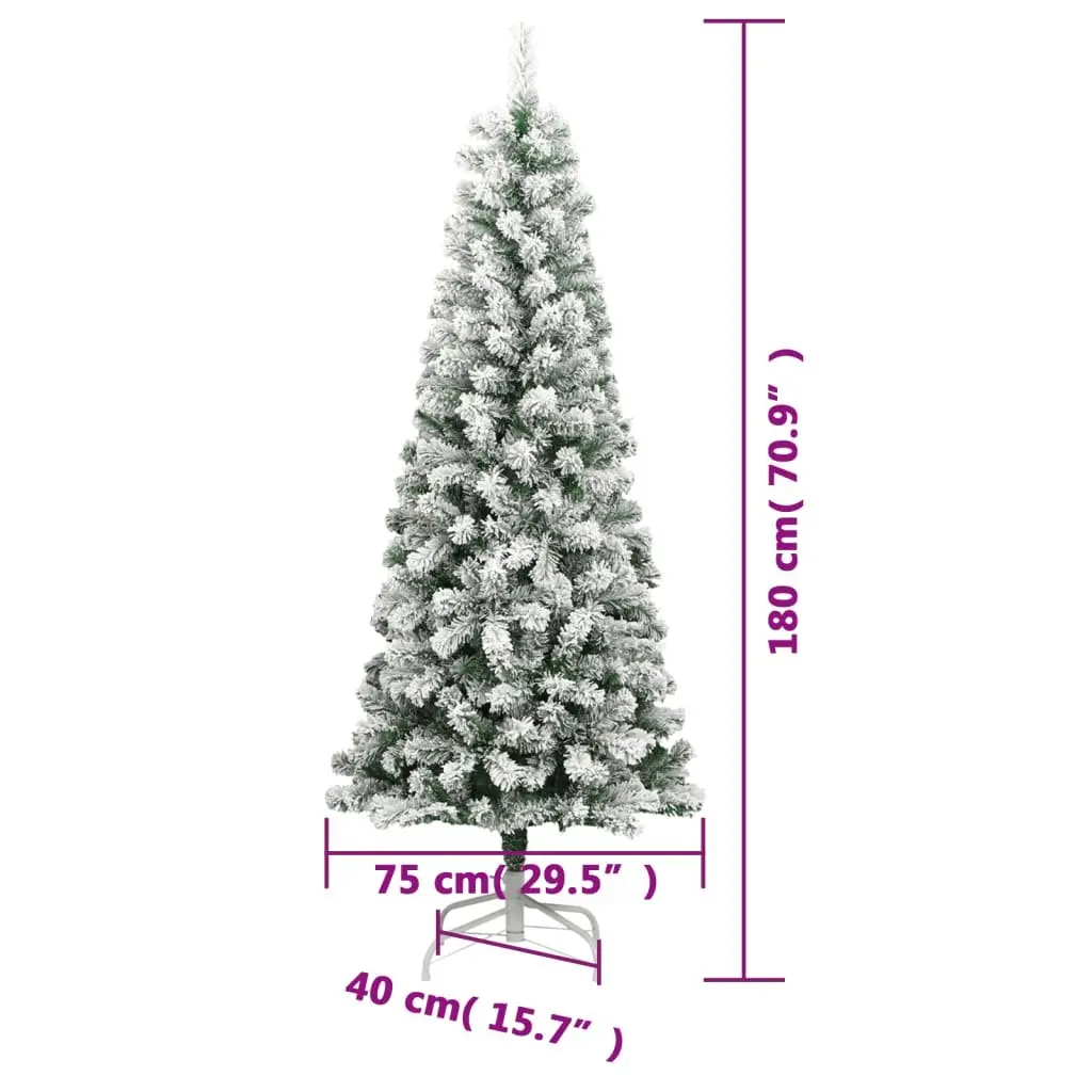 Artificial Hinged Christmas Tree 180cm 300 LEDs