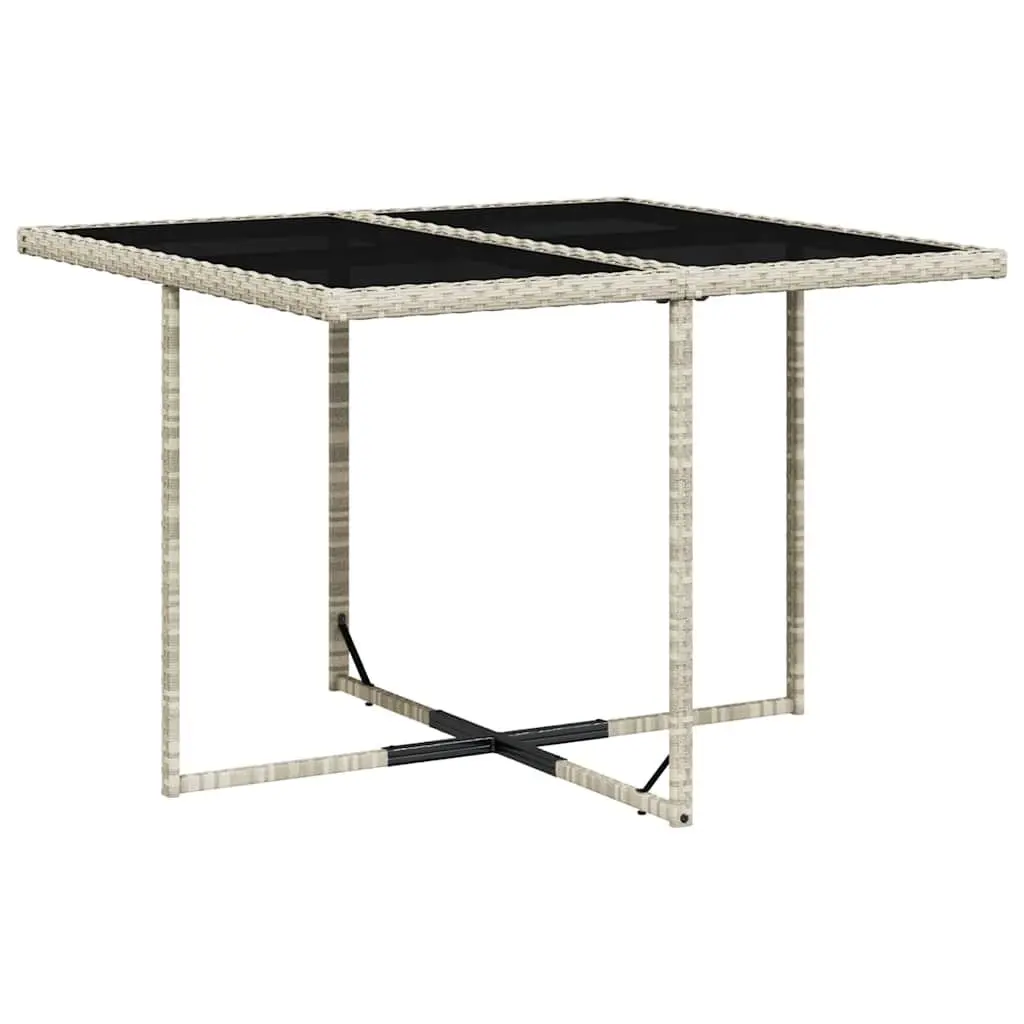 5 Piece Grey Garden Dining Set with Cushions