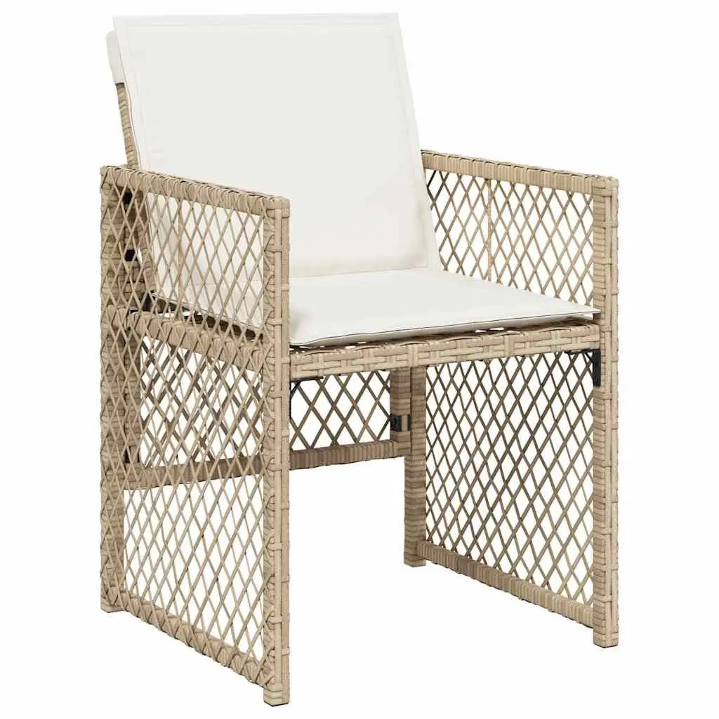 9-Piece Garden Dining Set with Durable Rattan