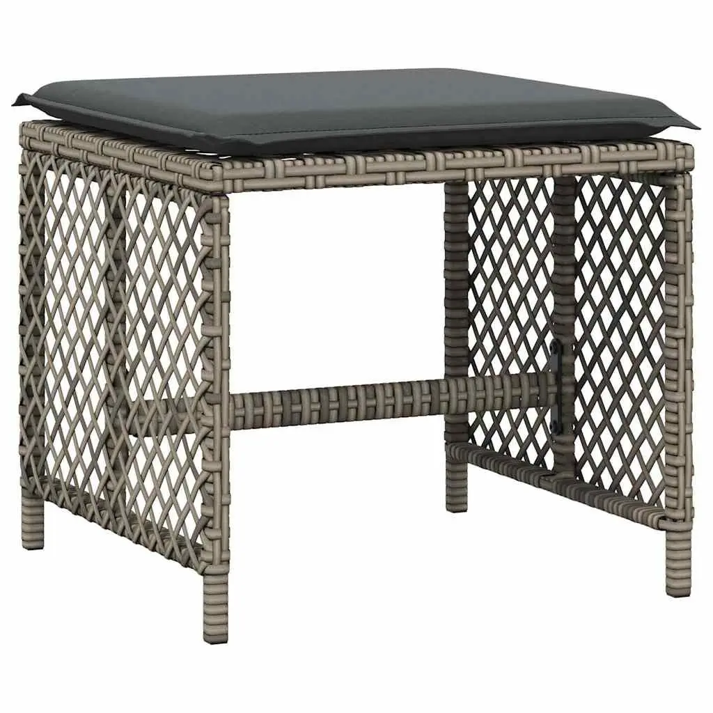 11 Piece Grey Poly Rattan Garden Dining Set