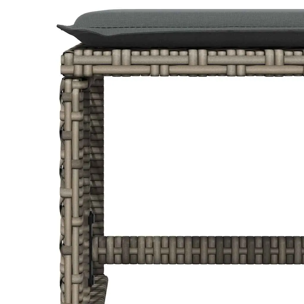 11 Piece Grey Poly Rattan Garden Dining Set