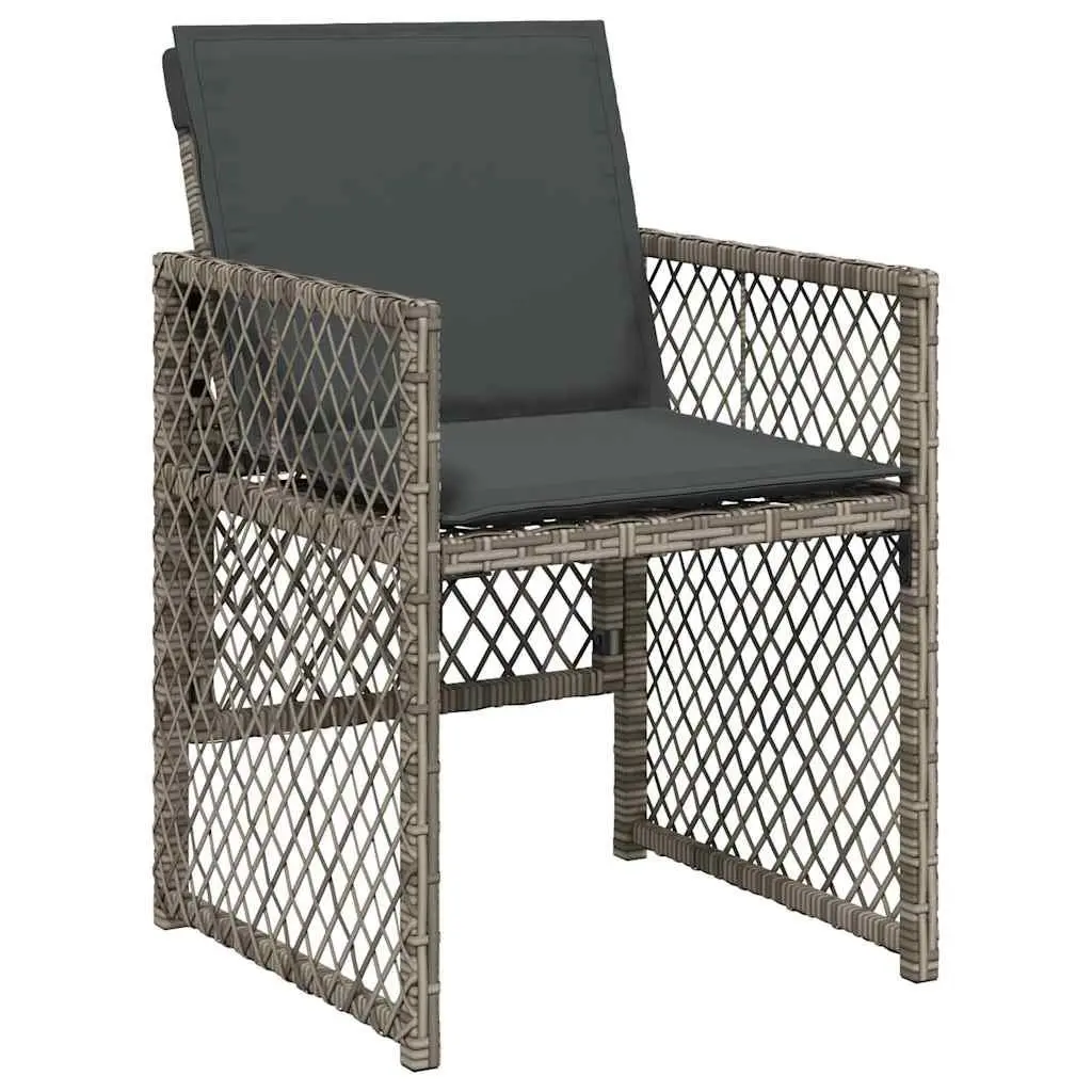 13 Piece Grey Poly Rattan Garden Dining Set