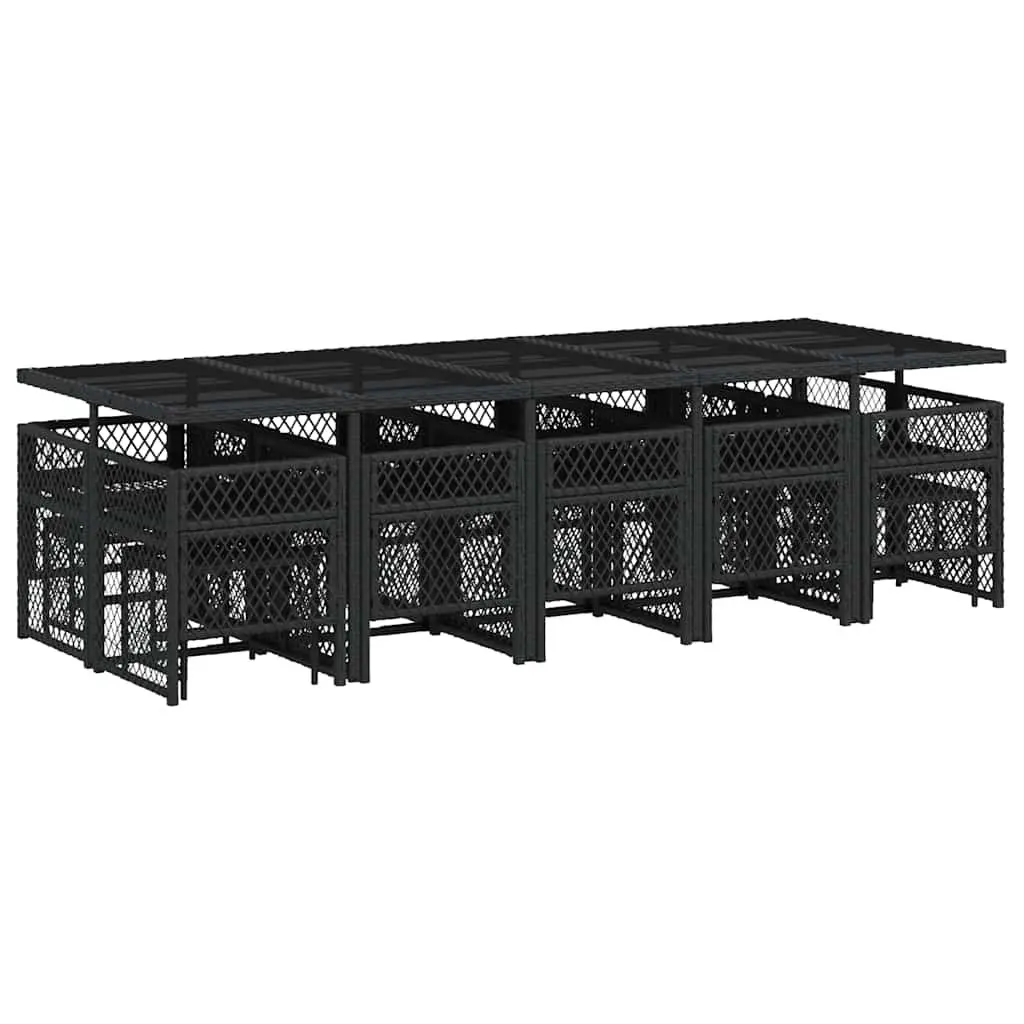 15 Piece Garden Dining Set with Cushions