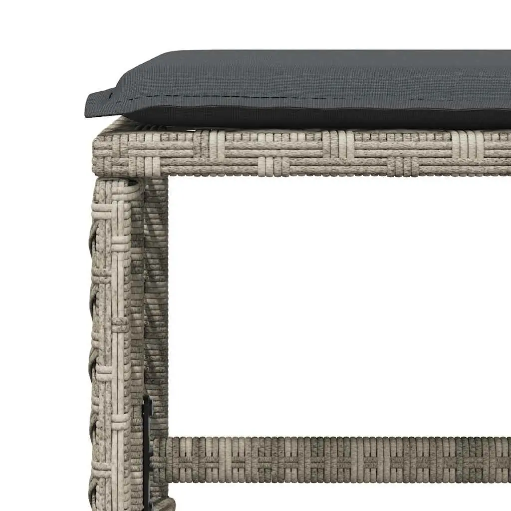Grey Poly Rattan Garden Dining Set 17 Pieces