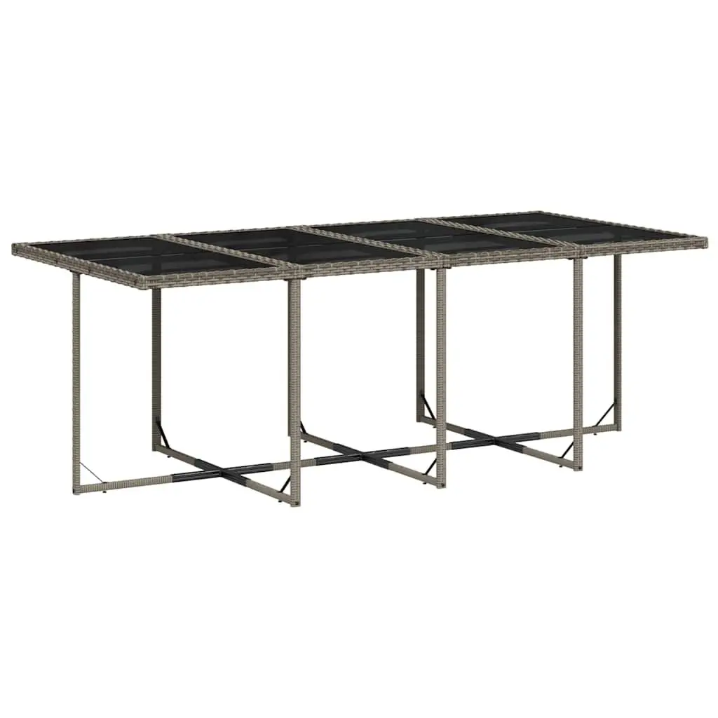 13 Piece Grey Garden Dining Set with Cushions
