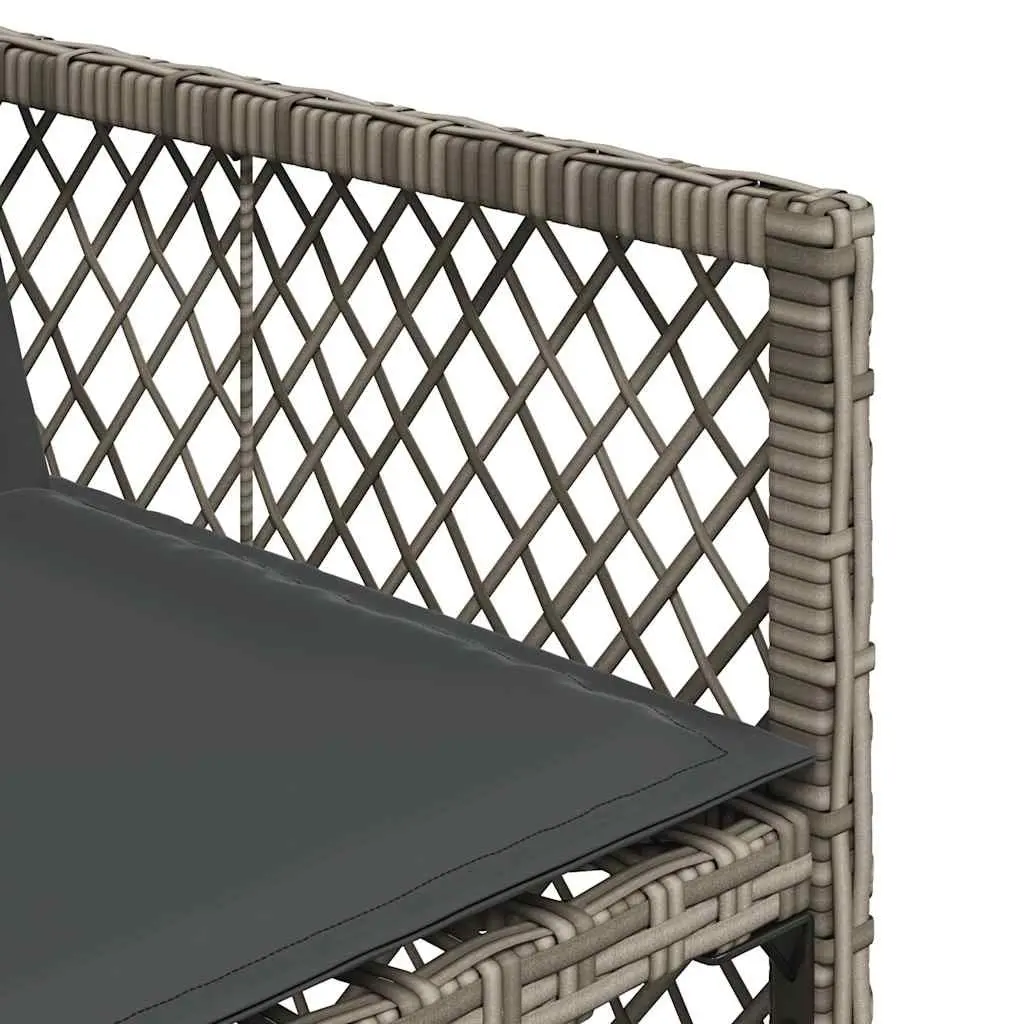 13 Piece Grey Garden Dining Set with Cushions