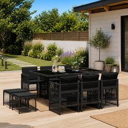 Premium 11-Piece Garden Dining Set with Cushions