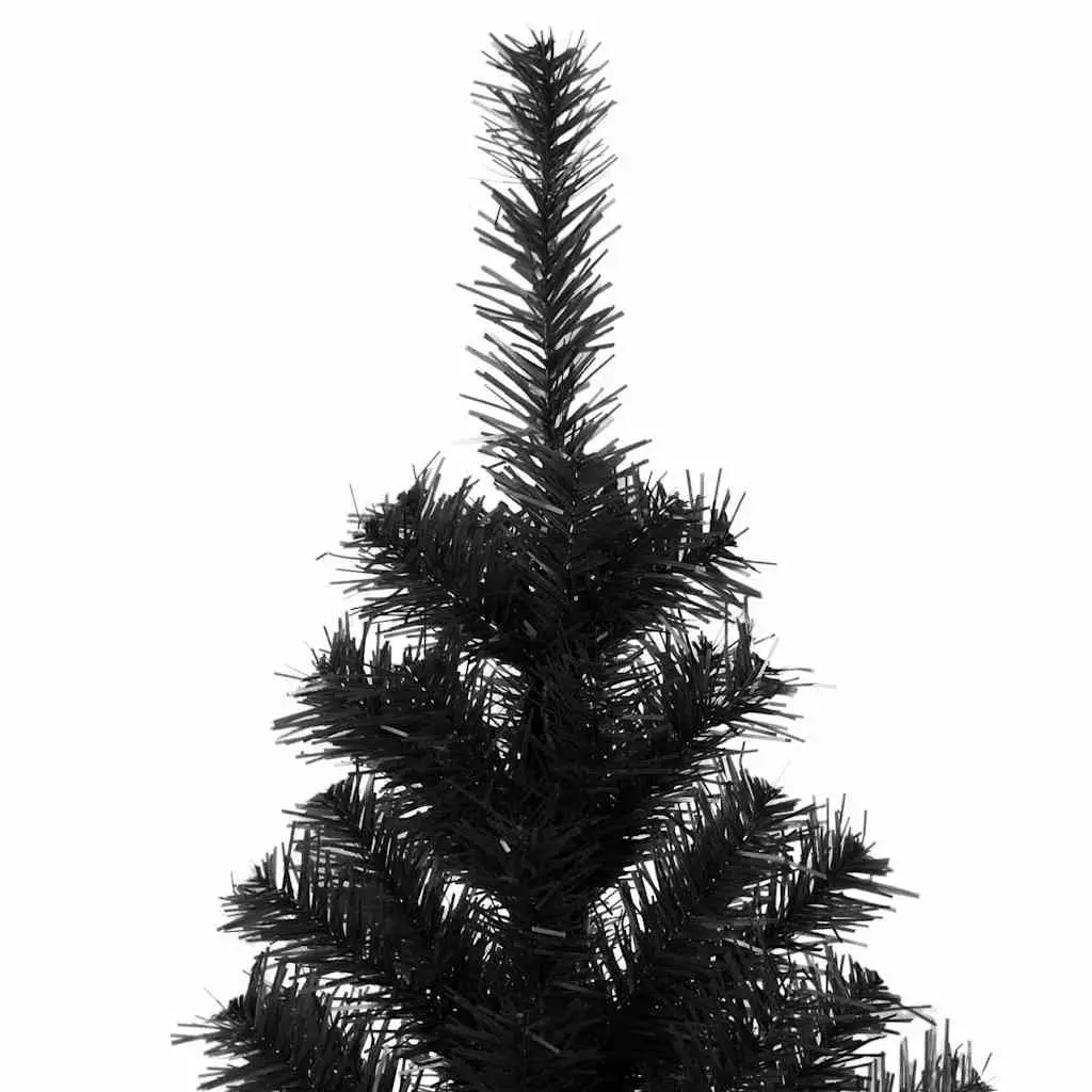 Black Artificial Christmas Tree 210cm PVC