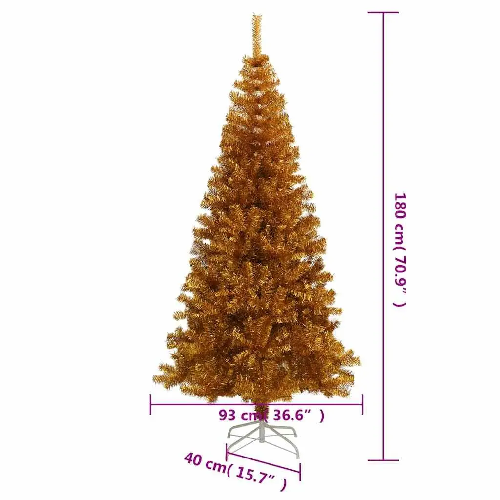 Artificial Christmas Tree PET 180cm Gold