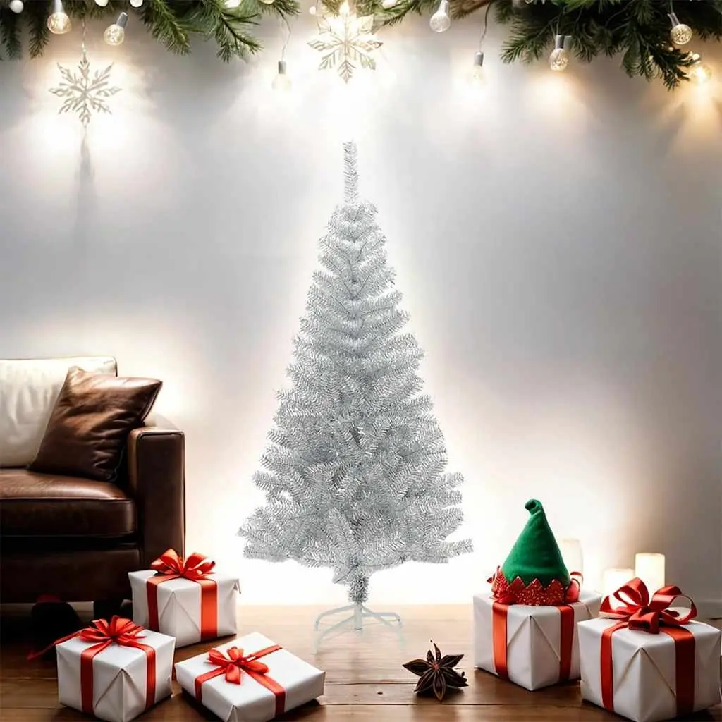 150cm Silver Artificial Christmas Tree for Home Use
