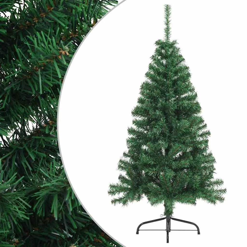 Half Christmas Tree 150cm Green PVC Decor